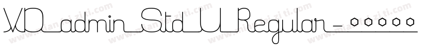 VD admin Std U Regular字体转换